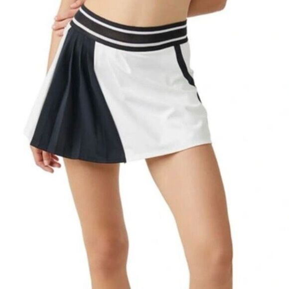 Free People Round Robin Color Block Pleated Athletic Skort NWT Size Extra Small - Picture 1 of 8